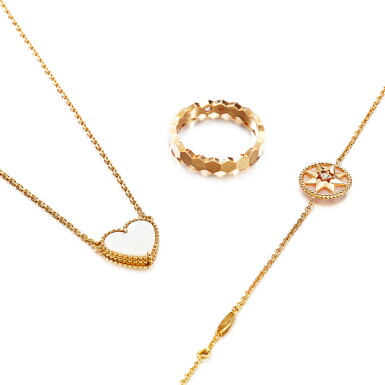 View full screen - View 1 of Lot 558. Van Cleef & Arpels , Dior and Chaumet | Group of Signed Jewellery | 梵克雅寶, 迪奧, 尚美 | 珠寶首飾一組.