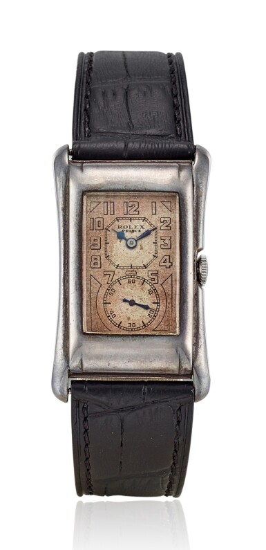 View full screen - View 1 of Lot 8157. ROLEX | PRINCE, REFERENCE 971, A SILVER WRISTWATCH, CIRCA 1930.