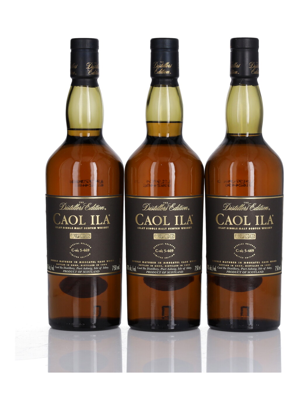 View full screen - View 1 of Lot 160. Caol Ila Distillers Edition 43.0 abv 1996 (3 BT 75cl).