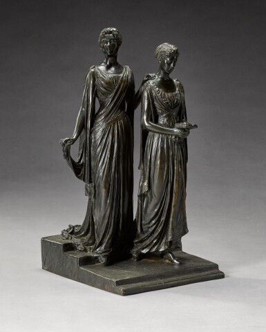 View full screen - View 1 of Lot 87. Double Portrait of Mary of Teck (1867–1953) and Mabell Ogilvy, Countess of Airlie.