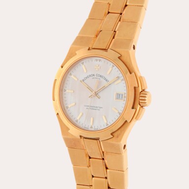 View full screen - View 1 of Lot 264. Oversea, Reference 42042/423J | A yellow gold wristwatch with date and bracelet | Circa 1999.