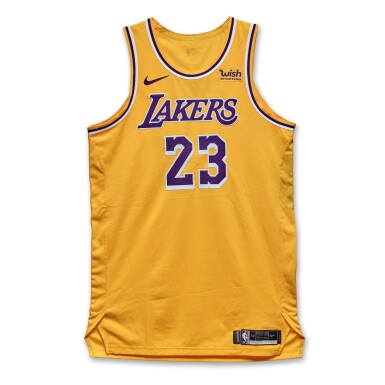 View full screen - View 1 of Lot 20. LeBron James Los Angeles Lakers 2020-2021 Game Worn Jersey | Matched to 5 Games.