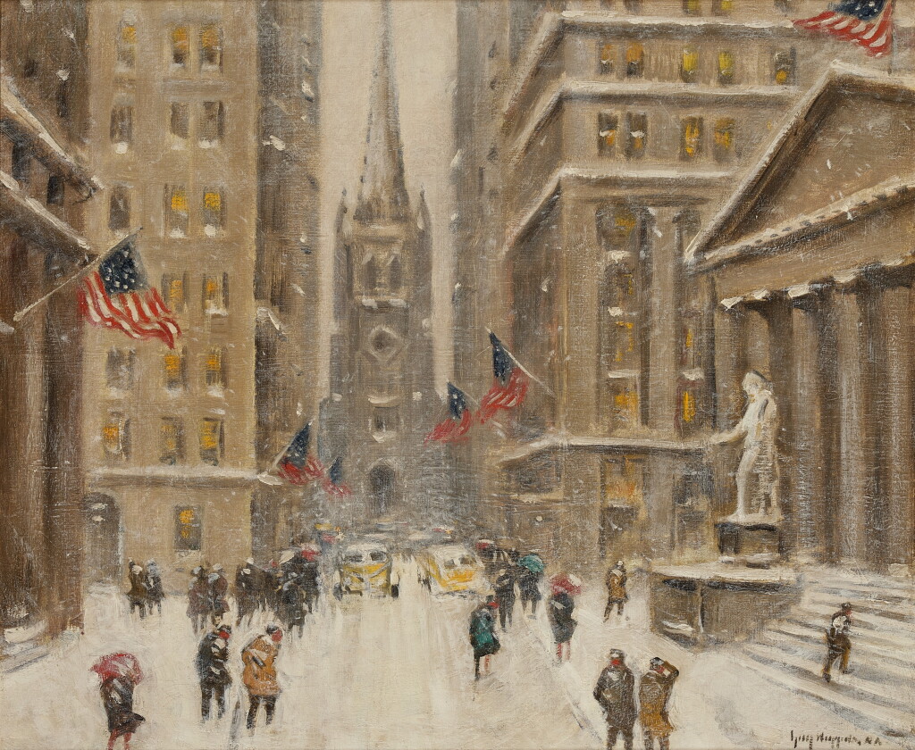 View full screen - View 1 of Lot 550. Wall Street Winter.