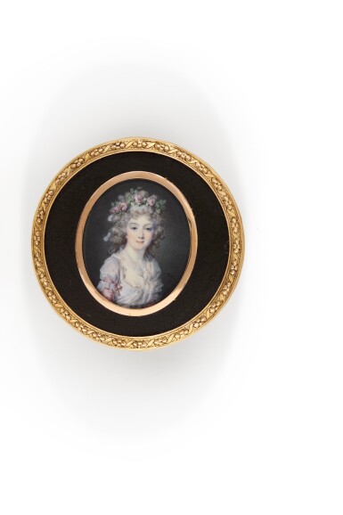 View full screen - View 1 of Lot 291. Portrait of a lady, circa 1785.
