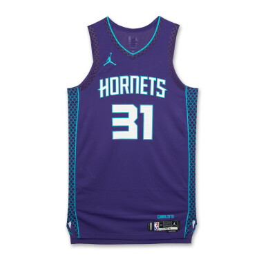 View full screen - View 1 of Lot 208. Tidjane Salaün Charlotte Hornets 2024-2025 Game Worn Statement Edition Jersey .