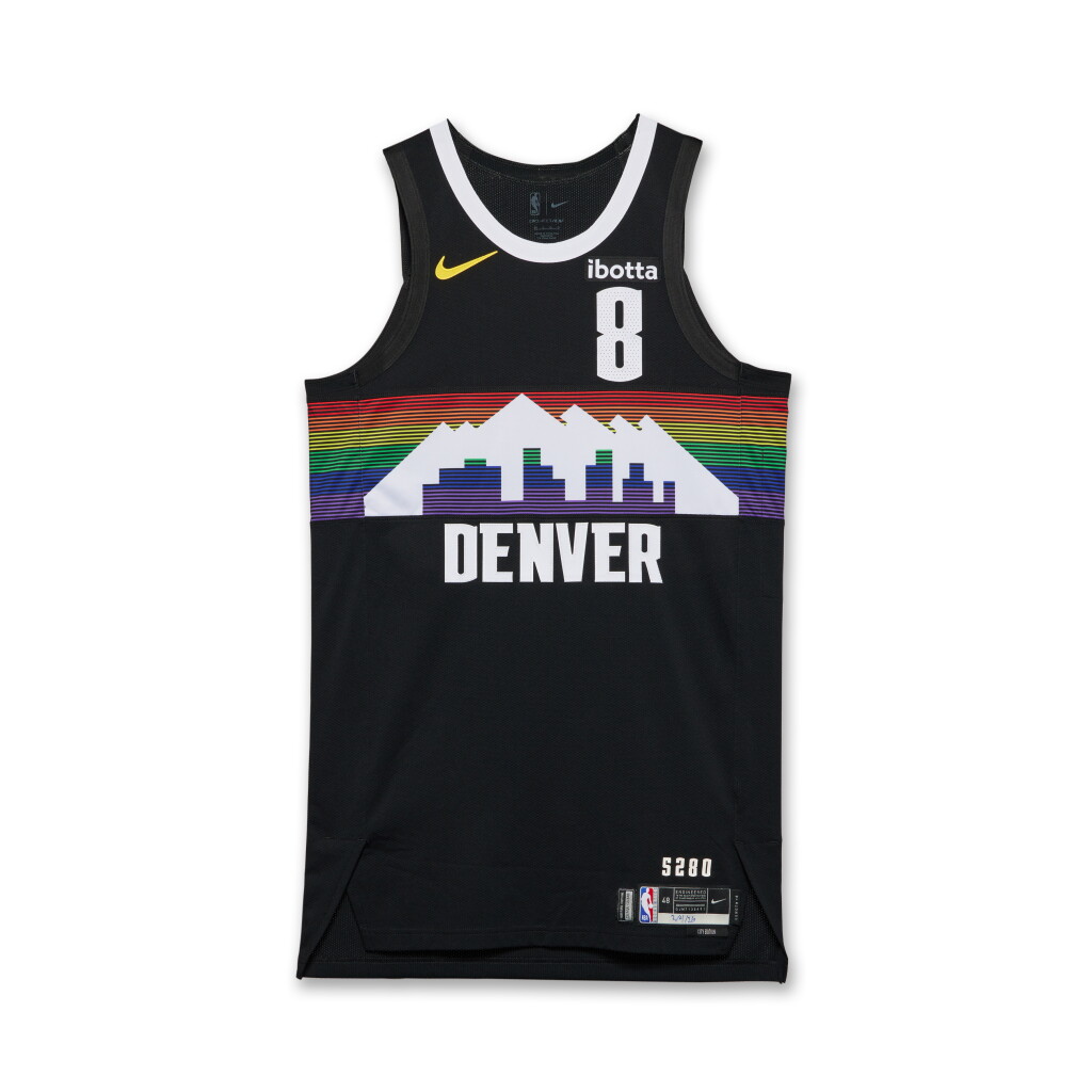 View full screen - View 1 of Lot 31. Peyton Watson Denver Nuggets 2025-2026 Game Worn City Edition Jersey | Matched to 3 Games .
