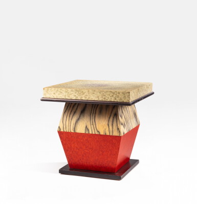 View full screen - View 1 of Lot 90. Rosso Grigio e Nero pedestal table, from the Bharata series | Guéridon Rosso Grigio e Nero, série Bharata.