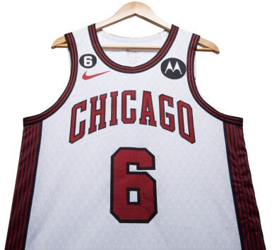 View full screen - View 1 of Lot 25. Alex Caruso Chicago Bulls 2022-2023 Game Worn and Signed City Edition Jersey.