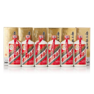 View full screen - View 1 of Lot 3710. 2004年產 "飛天牌"貴州茅台酒 Kweichow Flying Fairy Moutai 2004 (6 BT50).