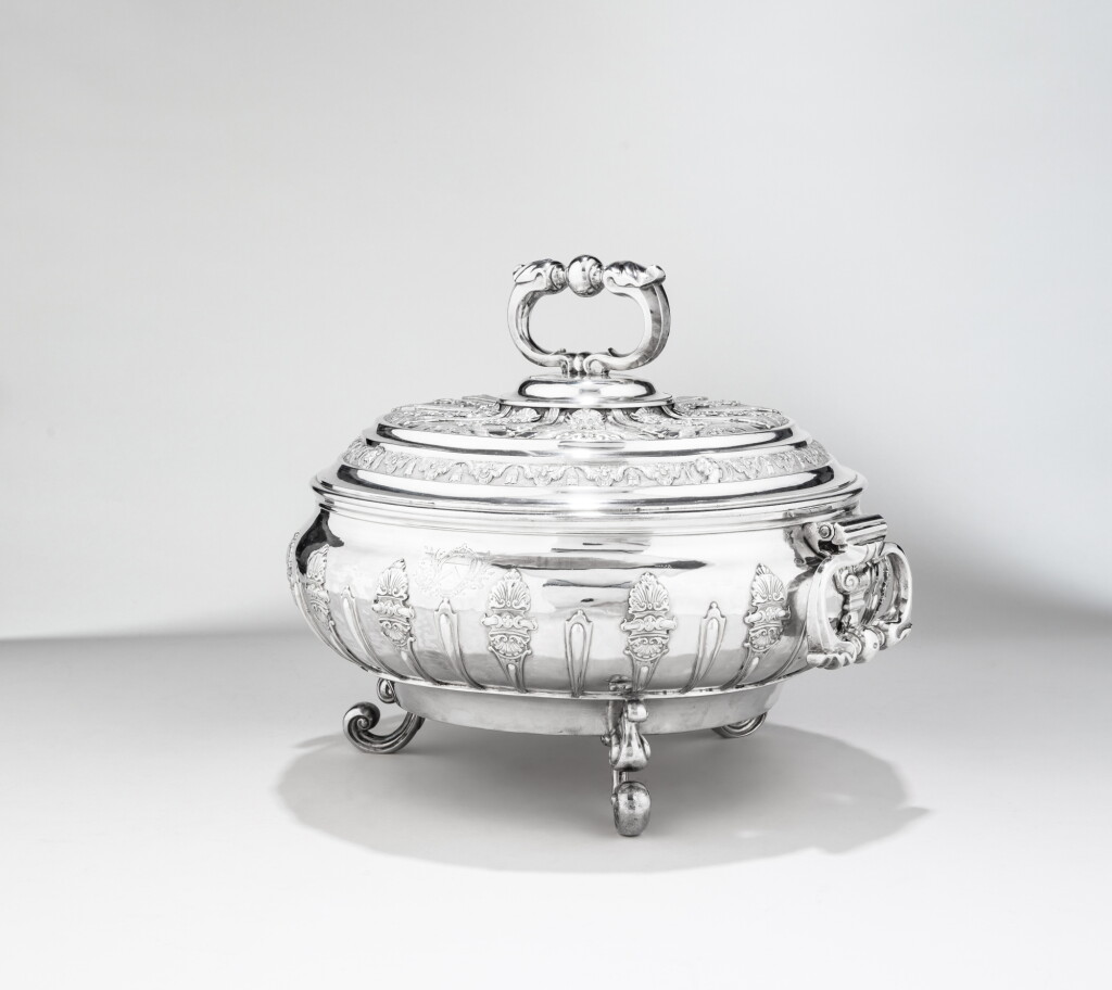 View full screen - View 1 of Lot 58. A George I silver soup tureen, Thomas Farren, London, 1726.