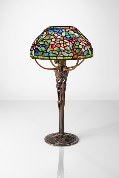 View full screen - View 1 of Lot 363. "Apple Blossom" Table Lamp.