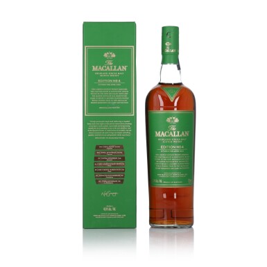View full screen - View 1 of Lot 36. The Macallan Edition No.4 48.4 abv NV (1 BT 75cl).