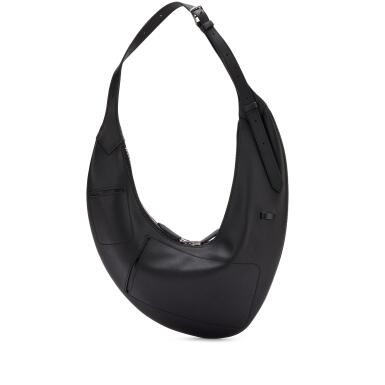 View full screen - View 1 of Lot 88. Black Swift and Ecru H Plume Canvas Buddy Pocket Bag Palladium Hardware, 2023.