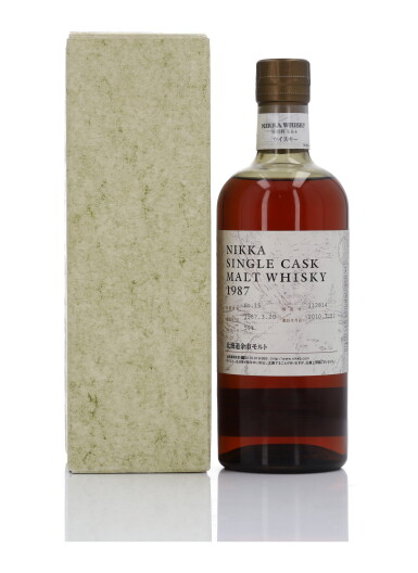 View full screen - View 1 of Lot 302. Nikka Yoichi Single Cask #112814 59.0 abv 1987 (1 Bottle 70cl).