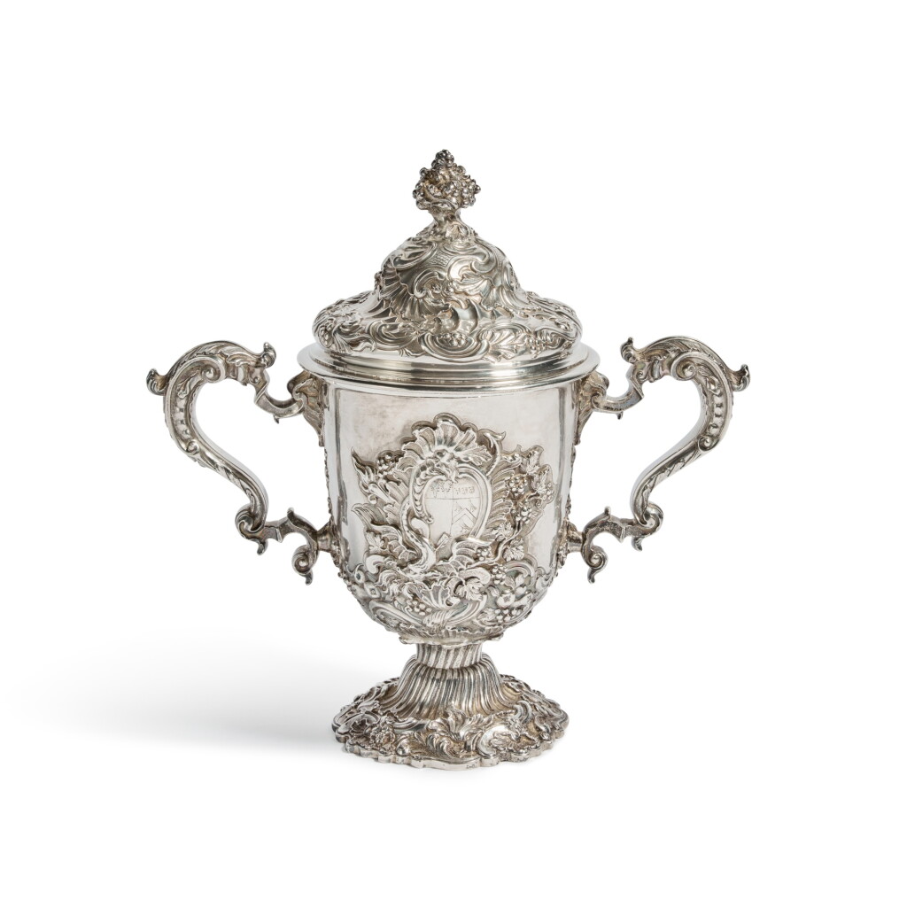 View full screen - View 1 of Lot 176. A George II Silver Cup and Cover, William Kidney, London, 1740.