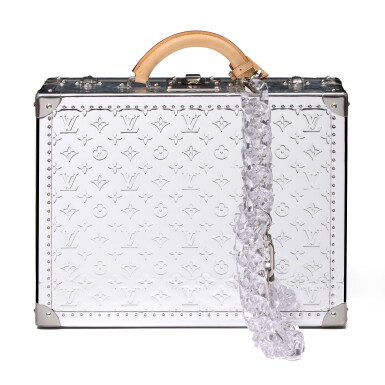 View full screen - View 1 of Lot 1041. Metallic Silver Mirror Monogram and Vachette Cotteville 40, 2021.