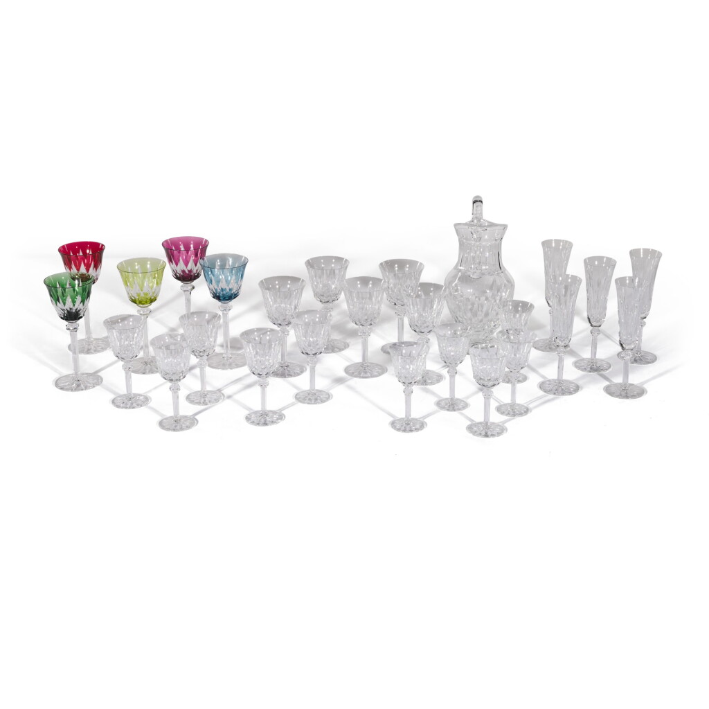 View full screen - View 1 of Lot 107. A Saint Louis Provence pattern part table service, 20th century.