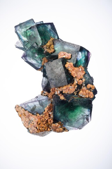 View full screen - View 1 of Lot 251. Fluorite with Siderite.