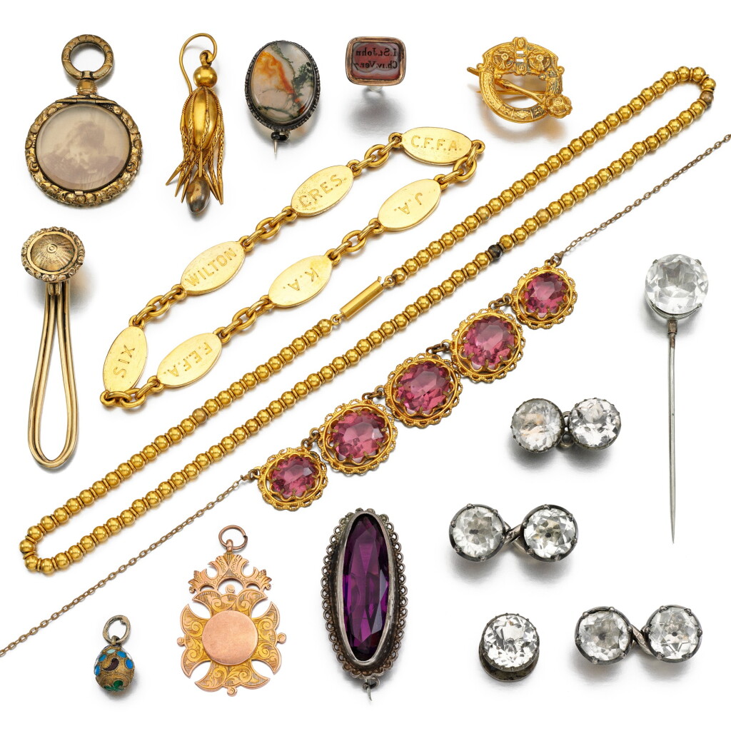 View full screen - View 1 of Lot 132. Group of jewels, 19th to early 20th century.