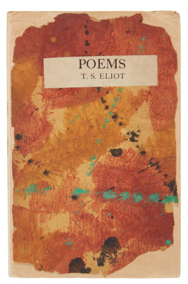 View full screen - View 1 of Lot 1188. Eliot, T. S. | Eliot's second book of poetry, published by the Hogarth Press.