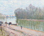 Bords du Loing, effet du matin