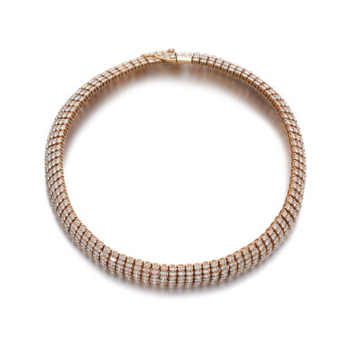View full screen - View 1 of Lot 222. Diamond necklace | 鑽石項鏈.