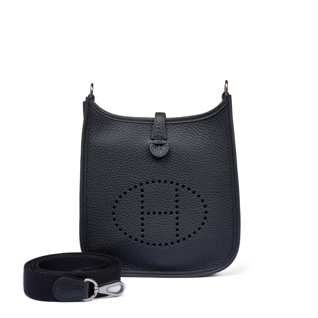 View full screen - View 1 of Lot 117. Black Clémence Mini Evelyne II TPM 16 Palladium Hardware, 2024.