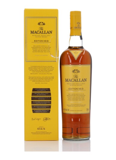 View full screen - View 1 of Lot 84. The Macallan Edition No.3 48.3 abv NV (1 Bottle 75cl).