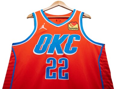 View full screen - View 1 of Lot 53. Cason Wallace Oklahoma City Thunder 2023-2024 Game Worn Statement Edition Jersey.