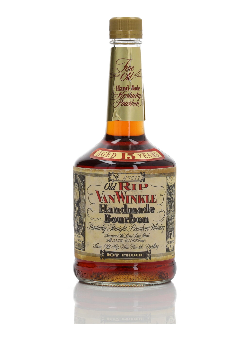 View full screen - View 1 of Lot 93. Old Rip Van Winkle 15 Year Old 107 Proof NV (1 BT 75cl).