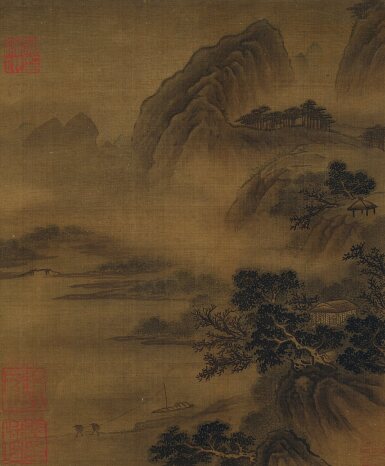 View full screen - View 1 of Lot 6093. (傳)李唐 漁歸圖 | returning from fishing.