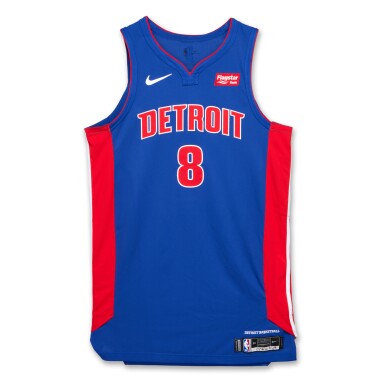 View full screen - View 1 of Lot 193. Markieff Morris Detroit Pistons 2019-2020 Game Worn Icon Edition Jersey.
