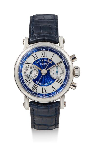View full screen - View 1 of Lot 8014. FRANCK MULLER | THE COMPLICATION, REFERENCE 2860, A WHITE GOLD CHRONOGRAPH WRISTWATCH, CIRCA 1998.