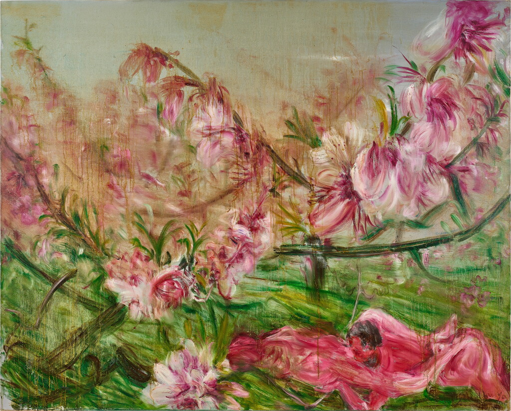 View full screen - View 1 of Lot 537. Zhou Chunya 周春芽 | Fragrant Peach Blossom 香桃花.