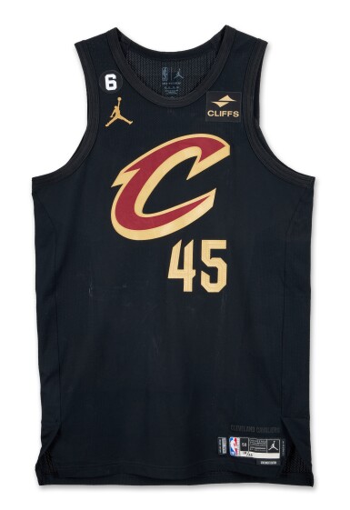 View full screen - View 1 of Lot 58. Donovan Mitchell Cleveland Cavaliers 2022-2023 Game Worn Away Jersey.