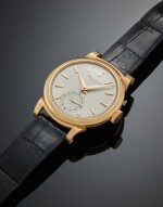 Reference 1491 'Ricciolo' | A rare and fine pink gold wristwatch with scroll lugs, Circa 1945