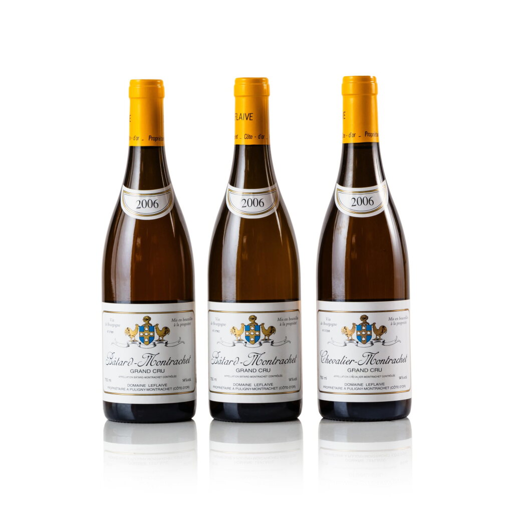 View full screen - View 1 of Lot 585. Chevalier Montrachet & Bâtard Montrachet 2006 Domaine Leflaive (3 BT).