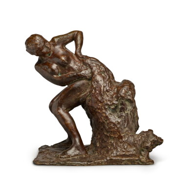 View full screen - View 1 of Lot 408. Femme assise s'essuyant la hanche gauche.