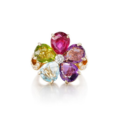 View full screen - View 1 of Lot 641. 'Mediterranean Eden' Gem Set and Diamond Ring | 寶格麗 | 'Mediterranean Eden' 寶石 配 鑽石 戒指.