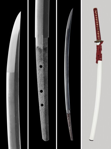 View full screen - View 1 of Lot 50. A naginata-naoshi katana | Attributed to Bungo Tomoyuki (active circa 1356-1367) | Nambokucho period, 14th century.