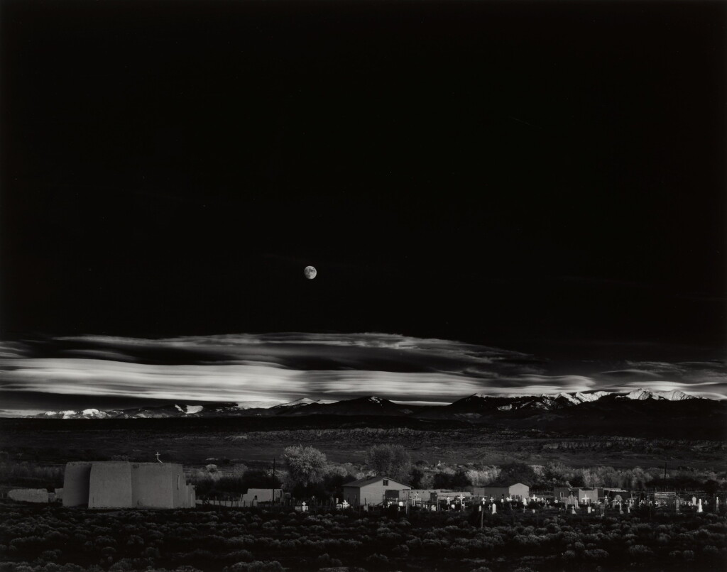 View full screen - View 1 of Lot 2. 'Moonrise, Hernandez, New Mexico'.