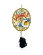 Pendentif émail et diamants | Enamel and diamond pendant