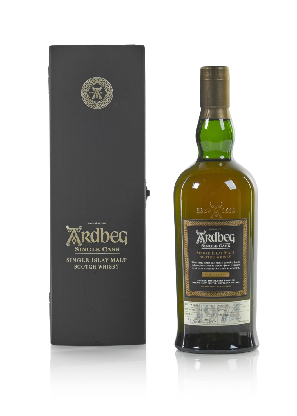 View full screen - View 1 of Lot 27. Ardbeg Single Cask #5666 51.8 abv 1974 .