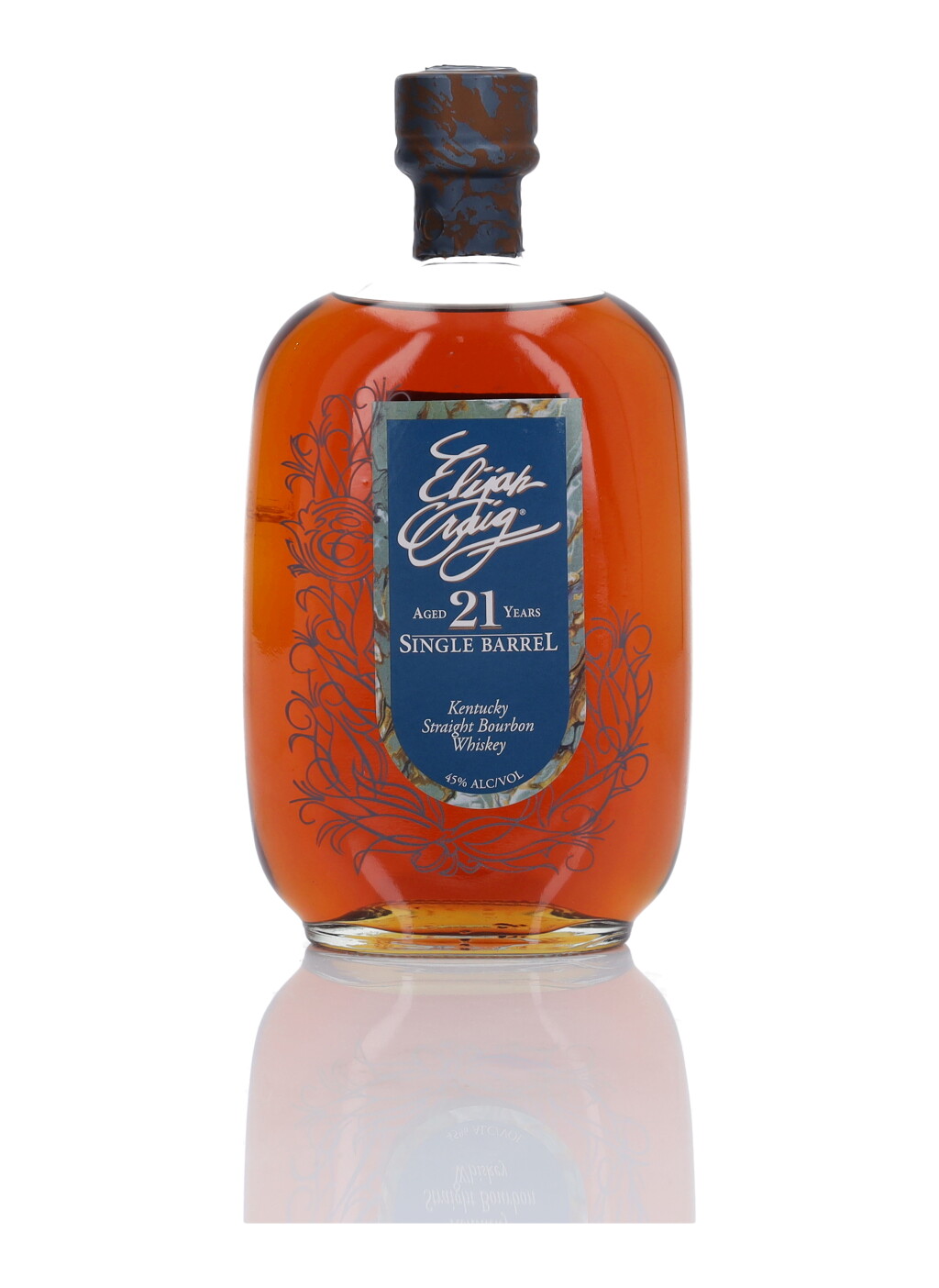 View full screen - View 1 of Lot 1037. Elijah Craig Single Barrel 21 Year Old 45.0 abv 1990 (1 Bottle 75cl).
