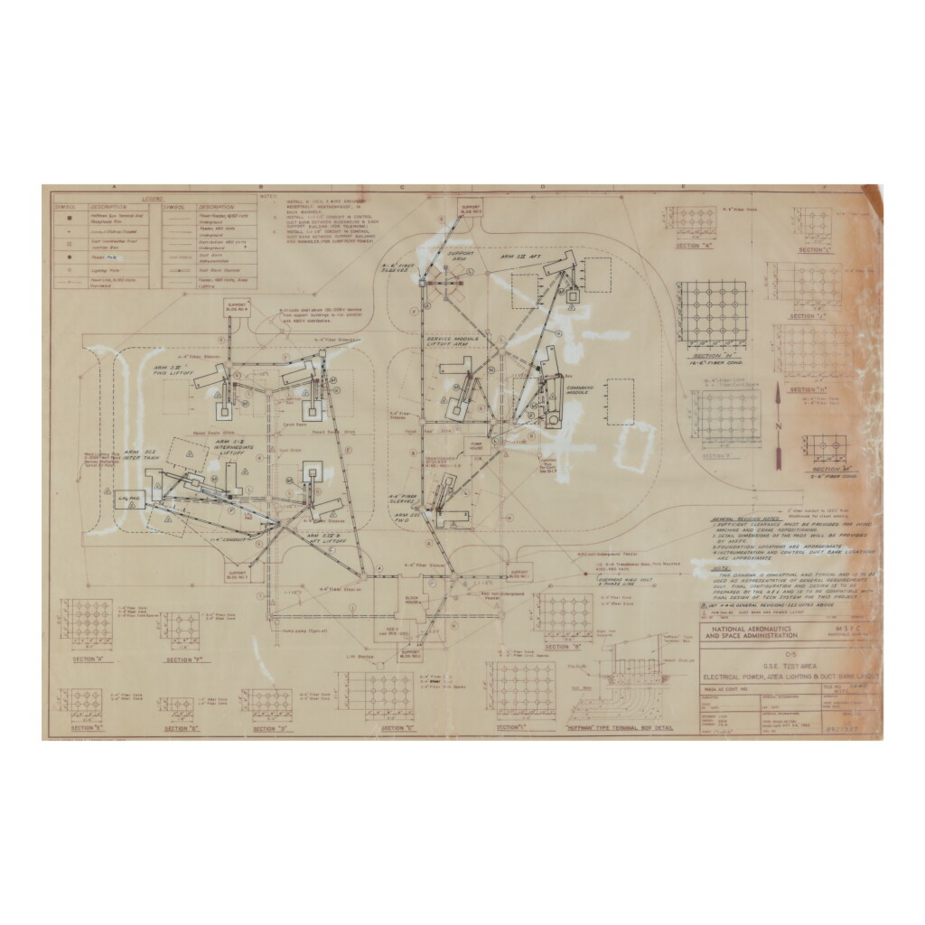 View full screen - View 1 of Lot 30. ENGINEERING AND SITE DEVELOPMENT PLANS FOR THE GEORGE C MARSHALL SPACE FLIGHT CENTER.