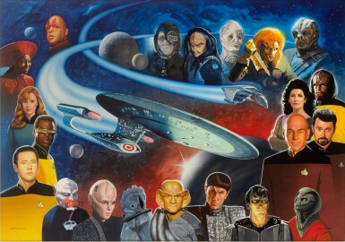 View full screen - View 1 of Lot 70. Star Trek: The Next Generation (1993), original artwork, signed by the artist, US.