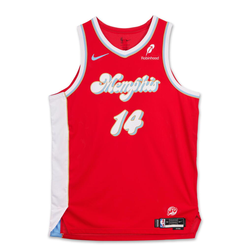 View full screen - View 1 of Lot 80. Zach Edey Memphis Grizzlies 2024-2025 Game Worn City Edition Jersey .