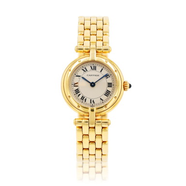 View full screen - View 1 of Lot 500. Cartier | Montre de dame or, "Panthère Vendôme" | Lady's gold wristwatch, 'Panthère Vendôme'.