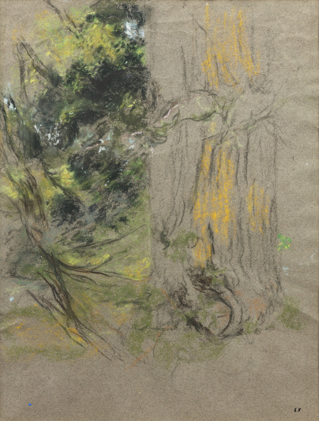 View full screen - View 1 of Lot 2. Etude d'arbres.
