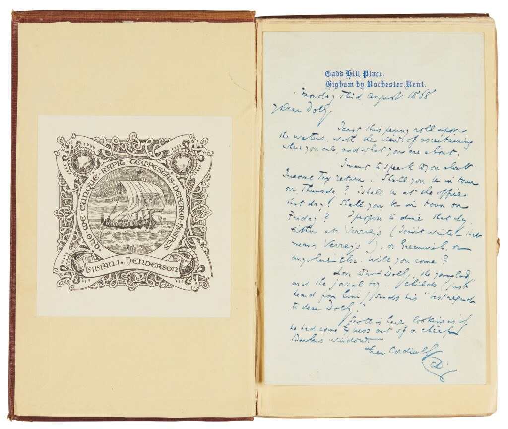 View full screen - View 1 of Lot 43. Dickens, Oliver Twist, 1838, first edition, first issue, with autograph letter signed by author.